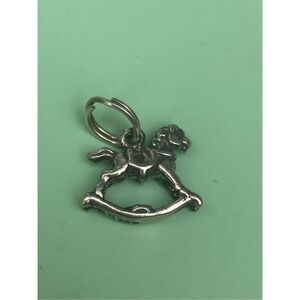 .925 Rocking Horse Sterling Silver Jewelry Charm #toys